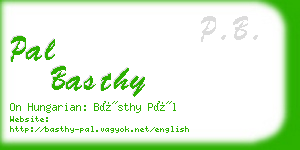 pal basthy business card